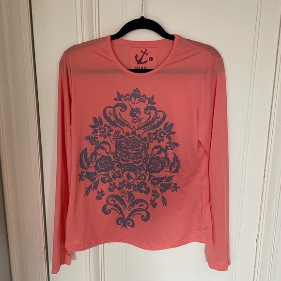 Coral Hiho Swim Shirt / Coverup / Rash Gaurd / Sun protection - Picture 3 of 6